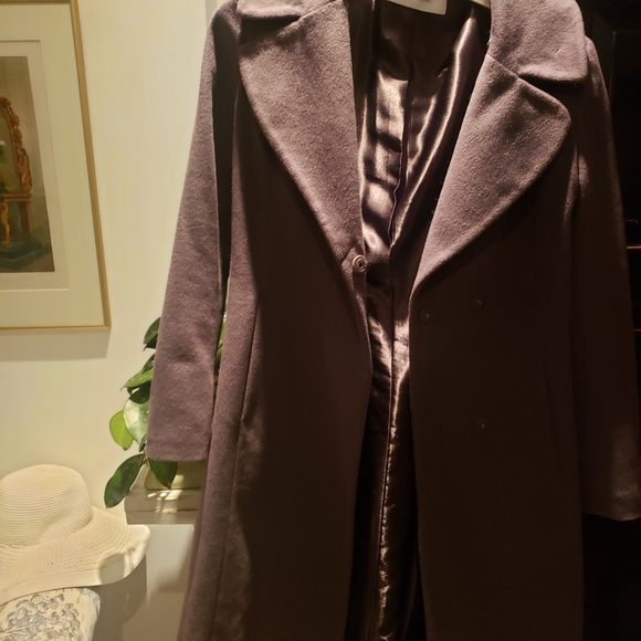 TAHARI dark grey wool coat - Picture 1 of 11